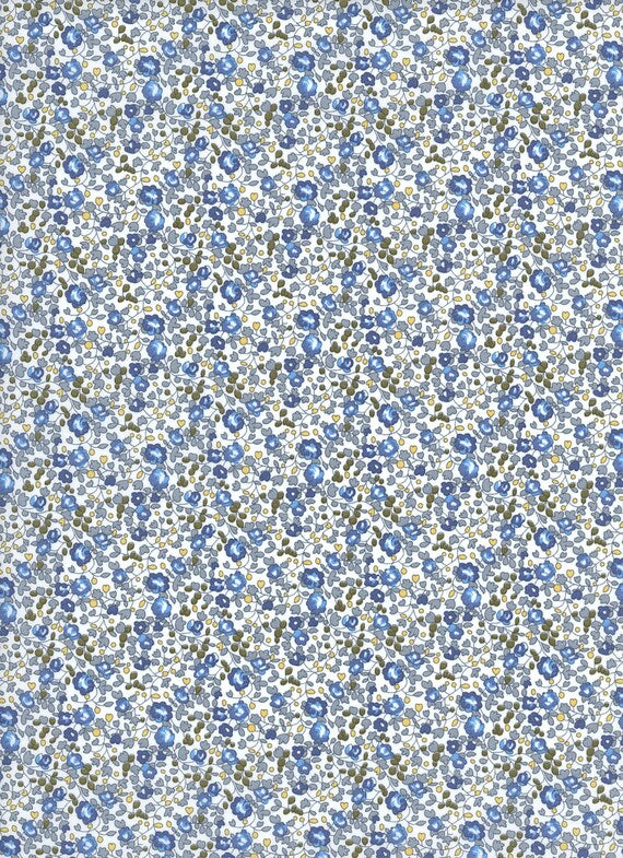 Liberty Fabric Piece - Eloise / Blue-Green