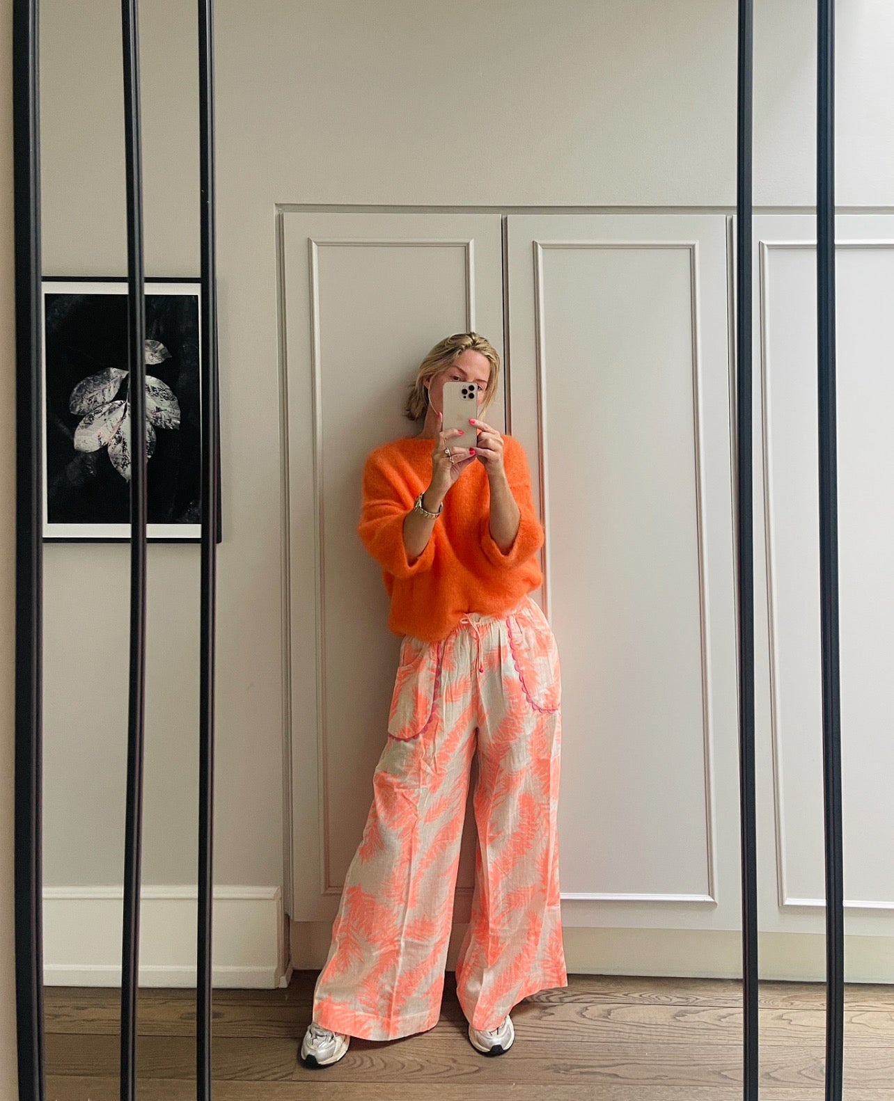 Naïs mohair strik - Orange