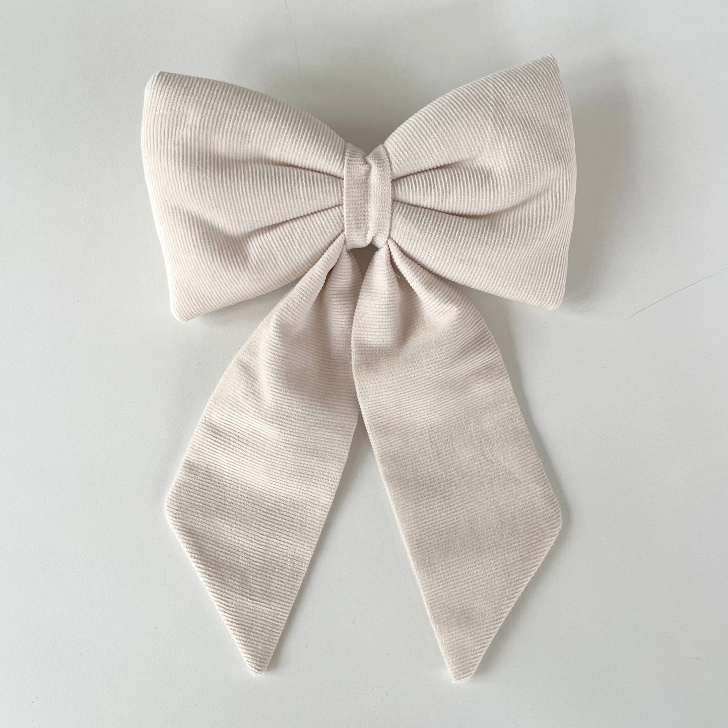 Padded bow - Baby velvet / off-white