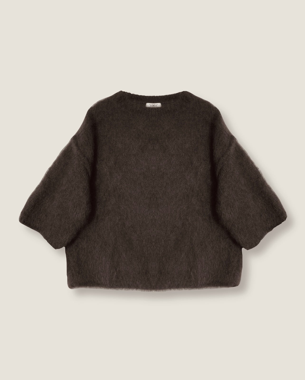 Naïs strik - Mørk khaki brun-grøn