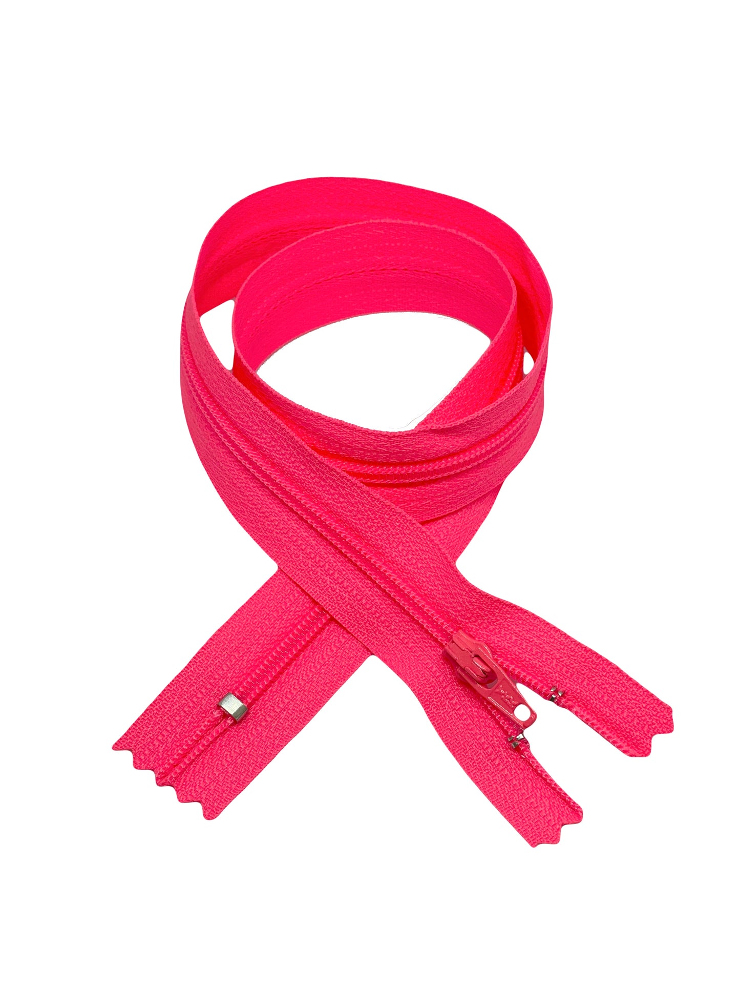 YKK zipper plastic (Several lengths) Neon pink