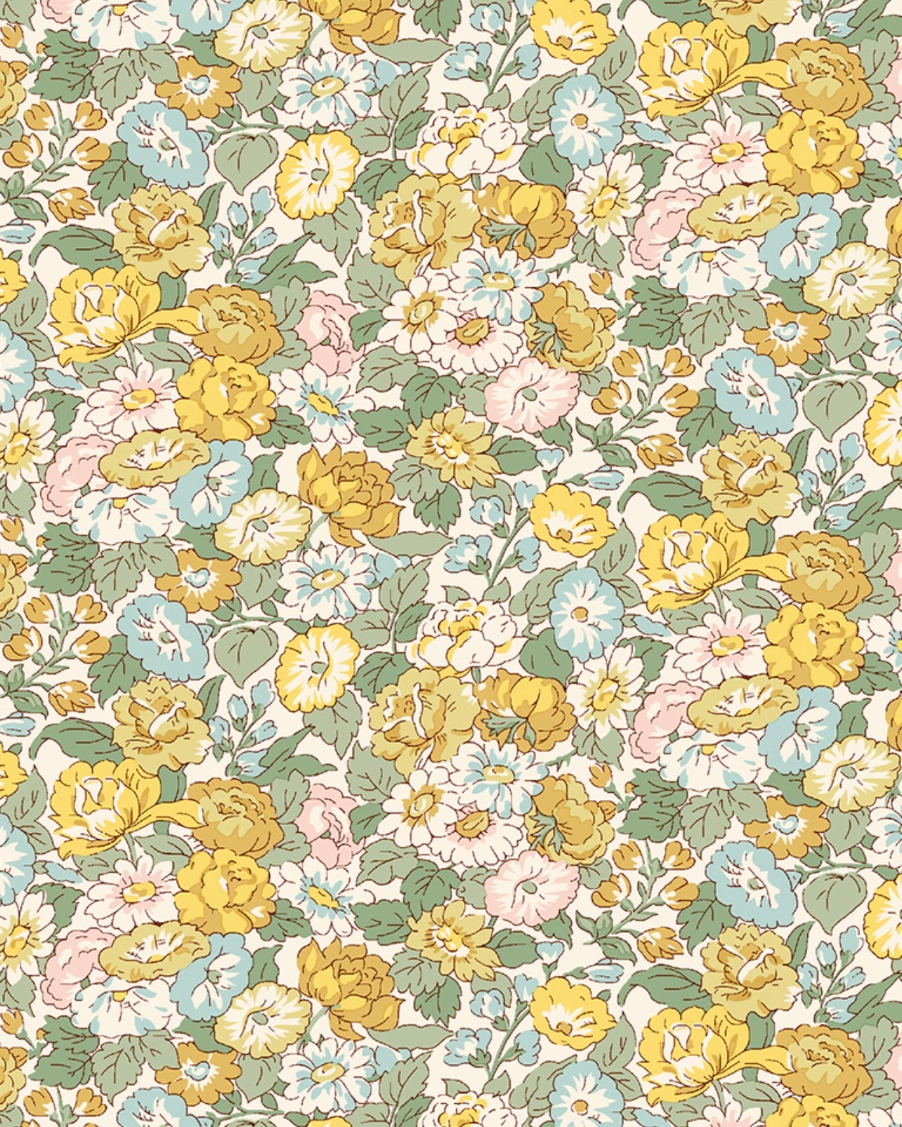 One size nederdel i Liberty med smock - Mini / Leontyne dream