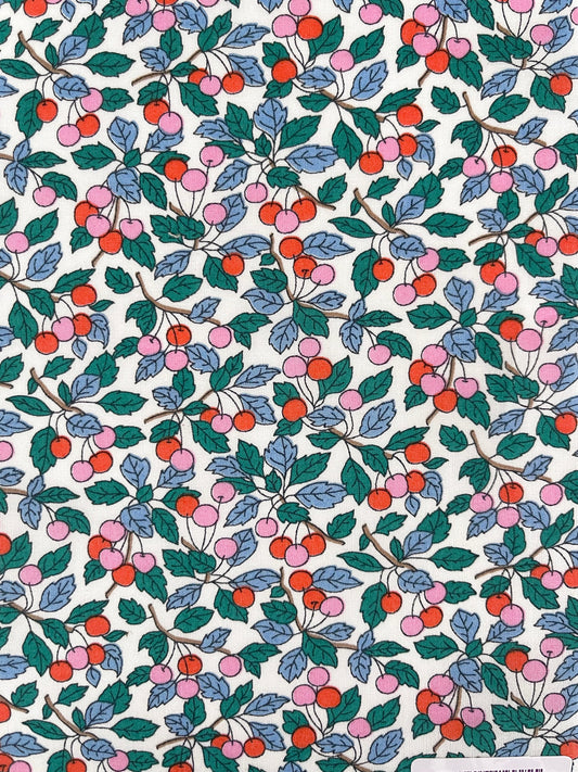 Liberty stof - Colleen’s Orchard / Rød-grøn