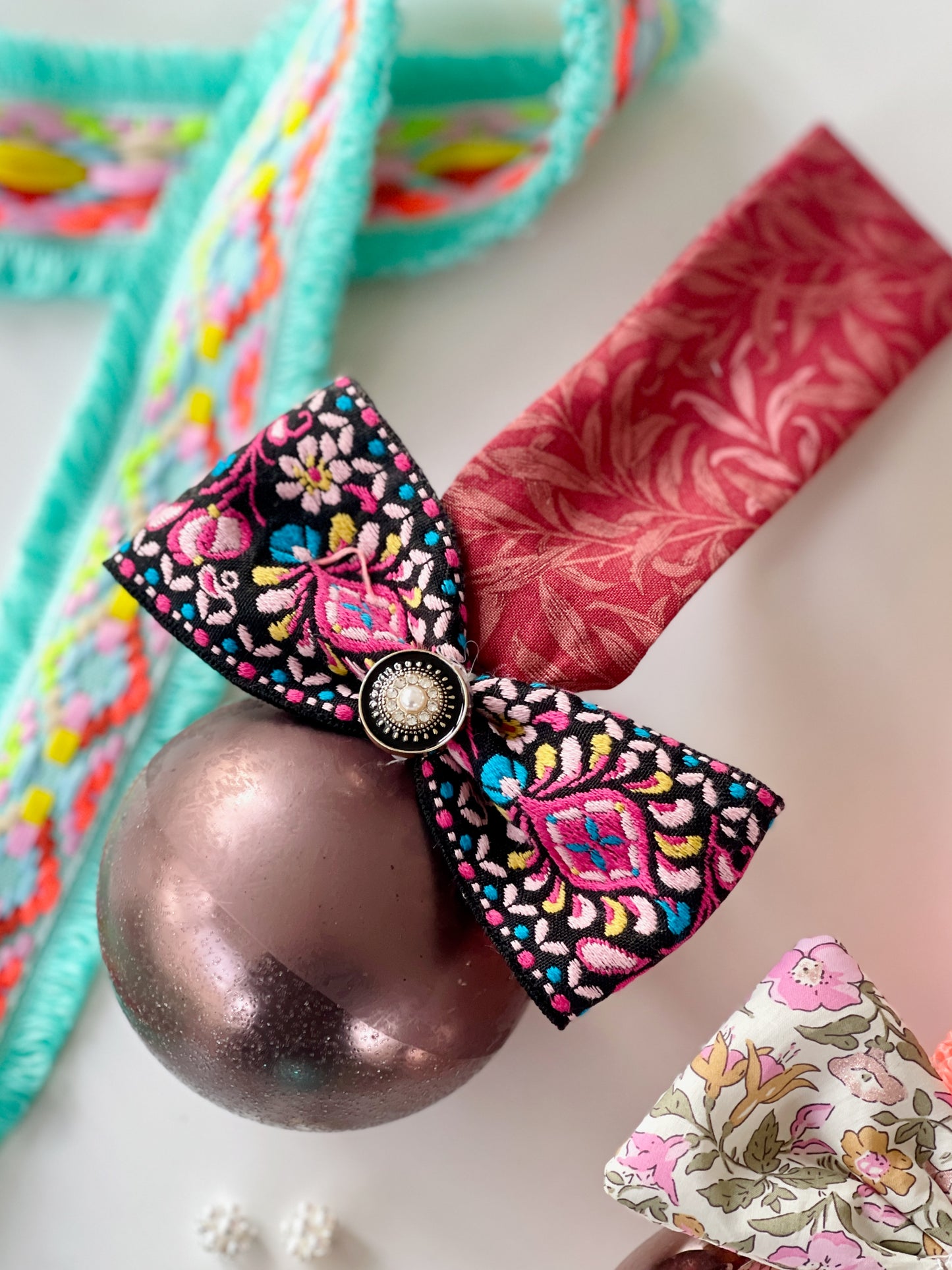 Ribbon with fringes - Blue