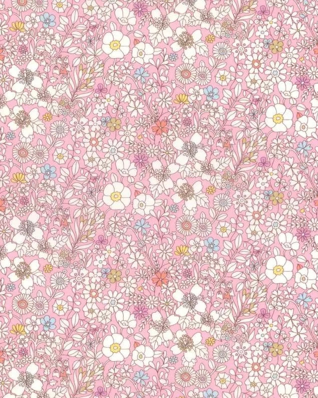 Baby dynebetræk i Liberty Fabric: Junes meadow lyserød