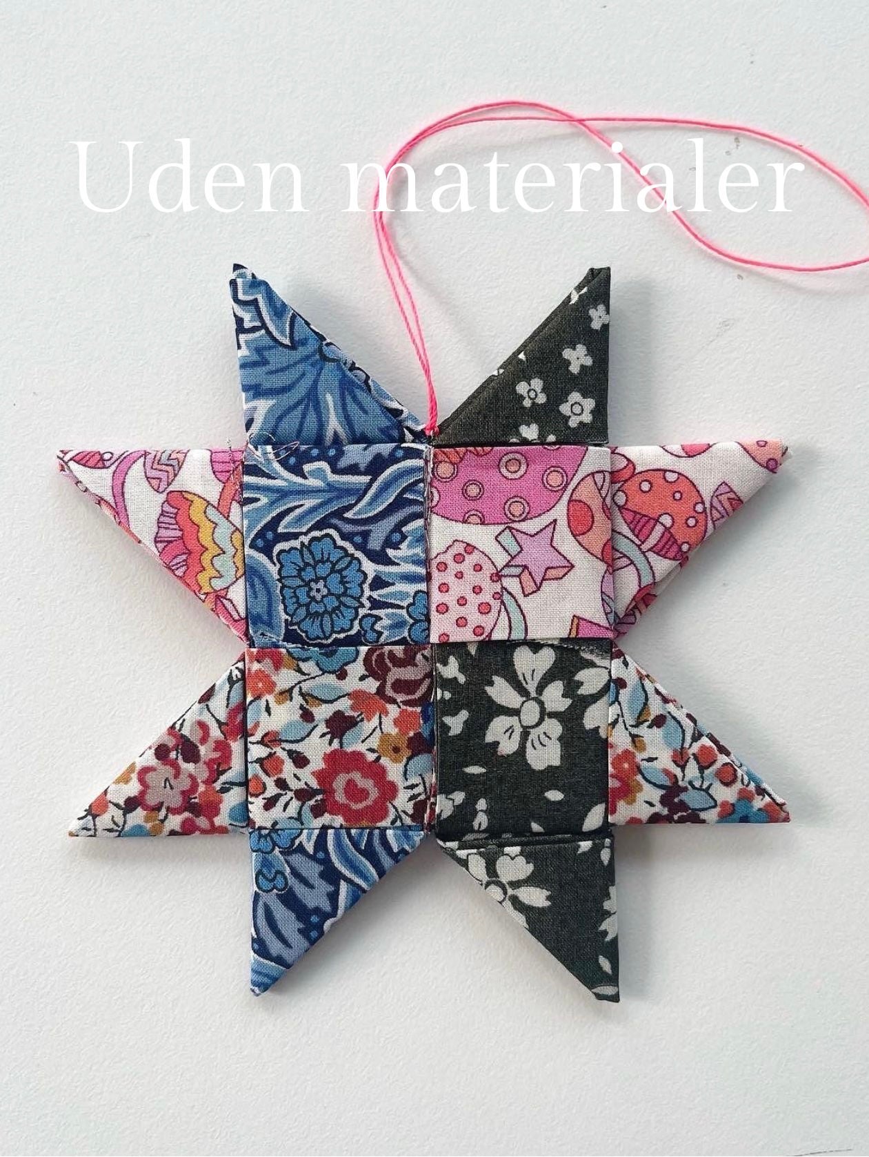 1 Flettede julestjerner UDEN materialer - Vejledning