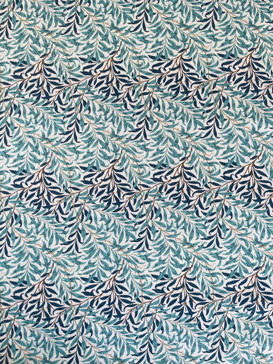William Morris fabric / Willow Boughs - turquoise blue