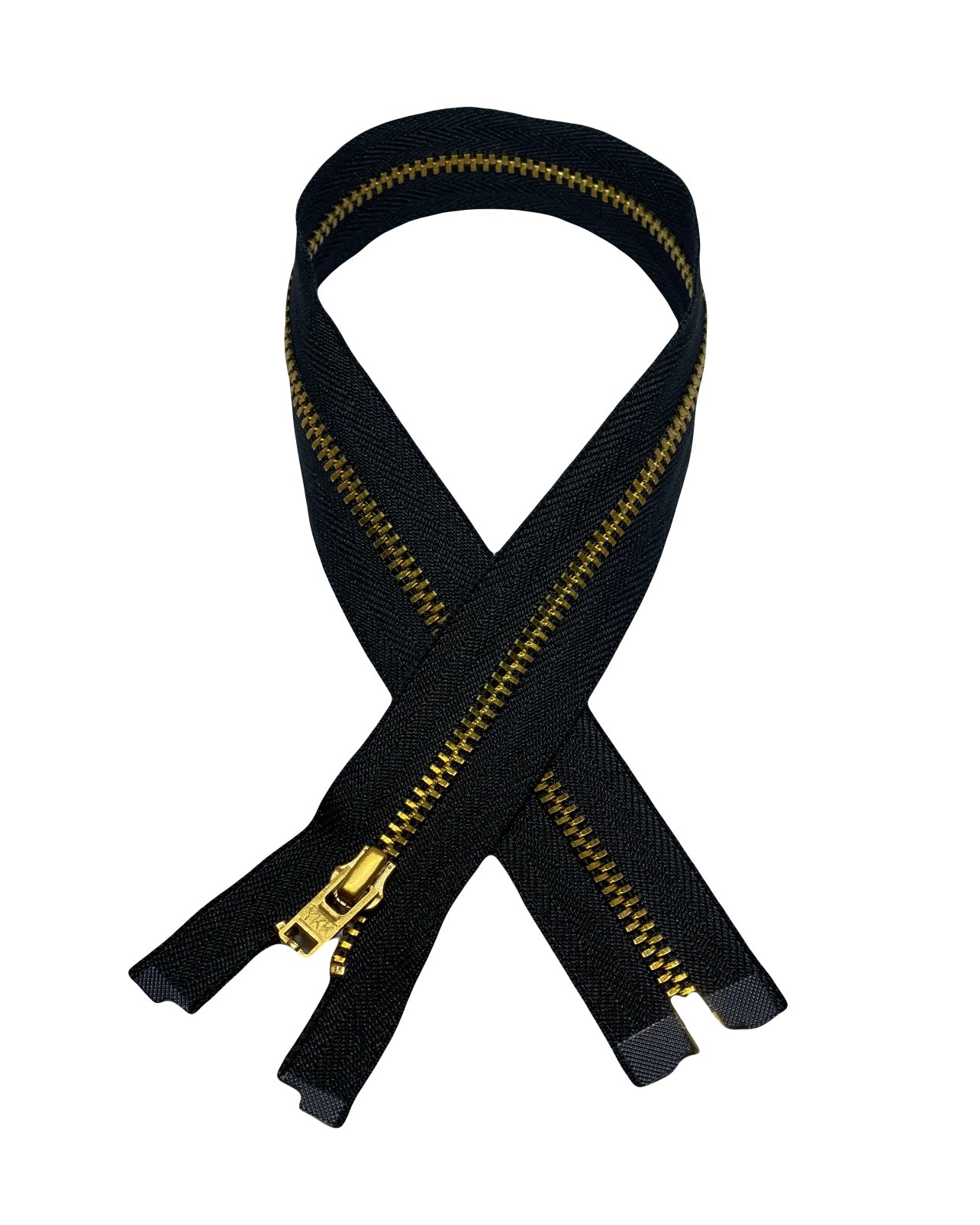 YKK zipper - L 40 cm / Metal - Black