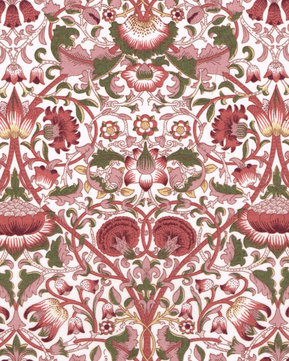 Liberty stof - Lodden / Rosa-grøn (Kommer snart)