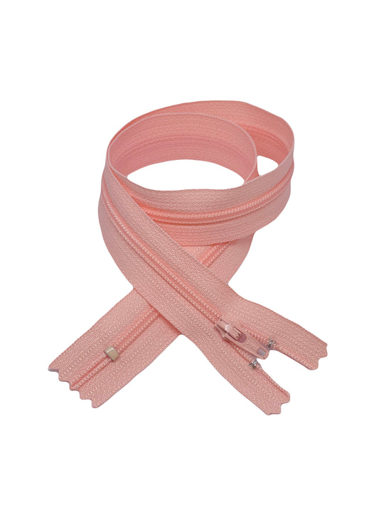 YKK zipper plastic - L 50 cm / Salmon