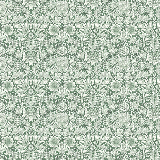 William Morris stof / Sunflower grøn