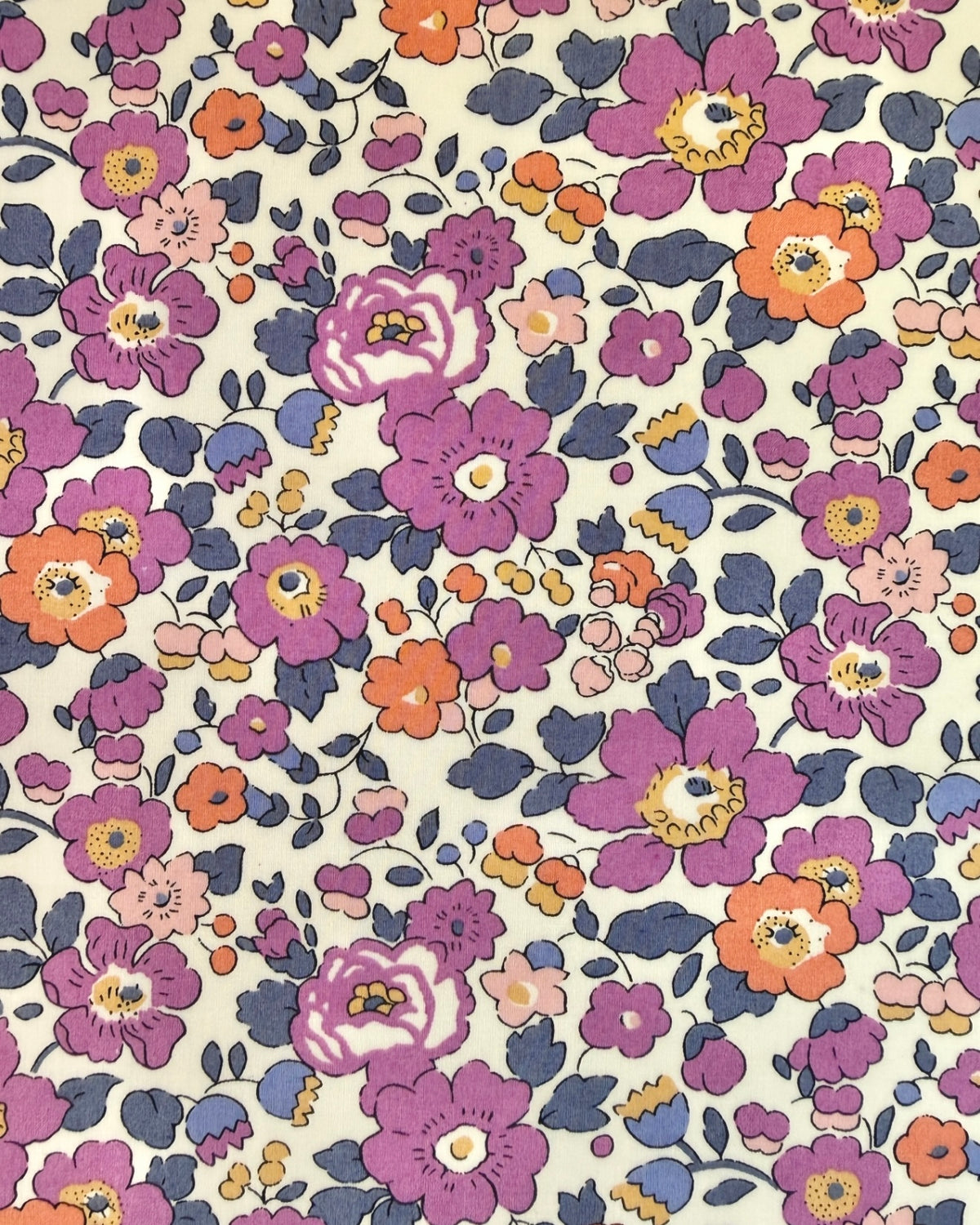 Baby dynebetræk i Liberty Fabric - Betsy / Lilla