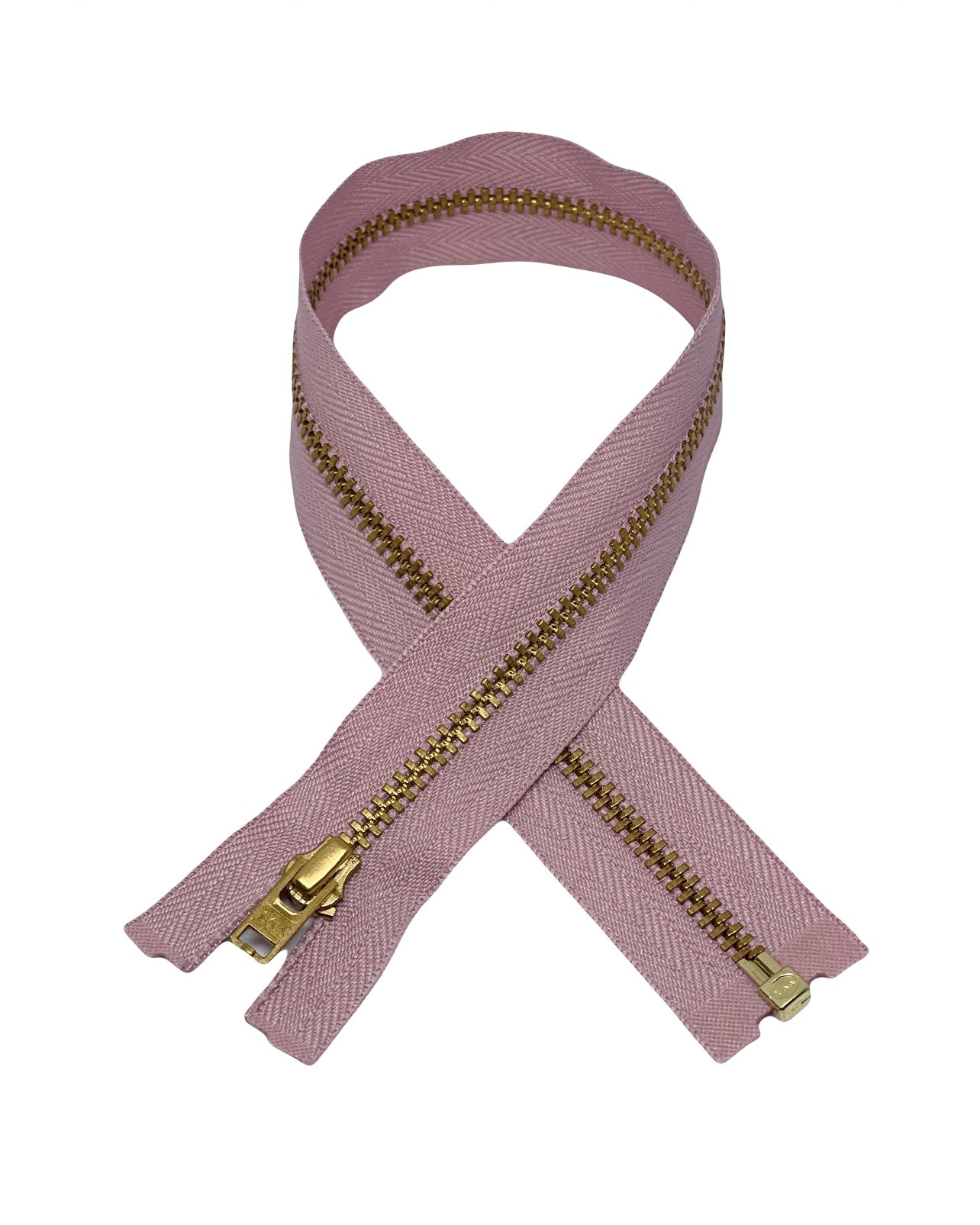 YKK zipper - L 40 cm / Metal - Dusty Lavender