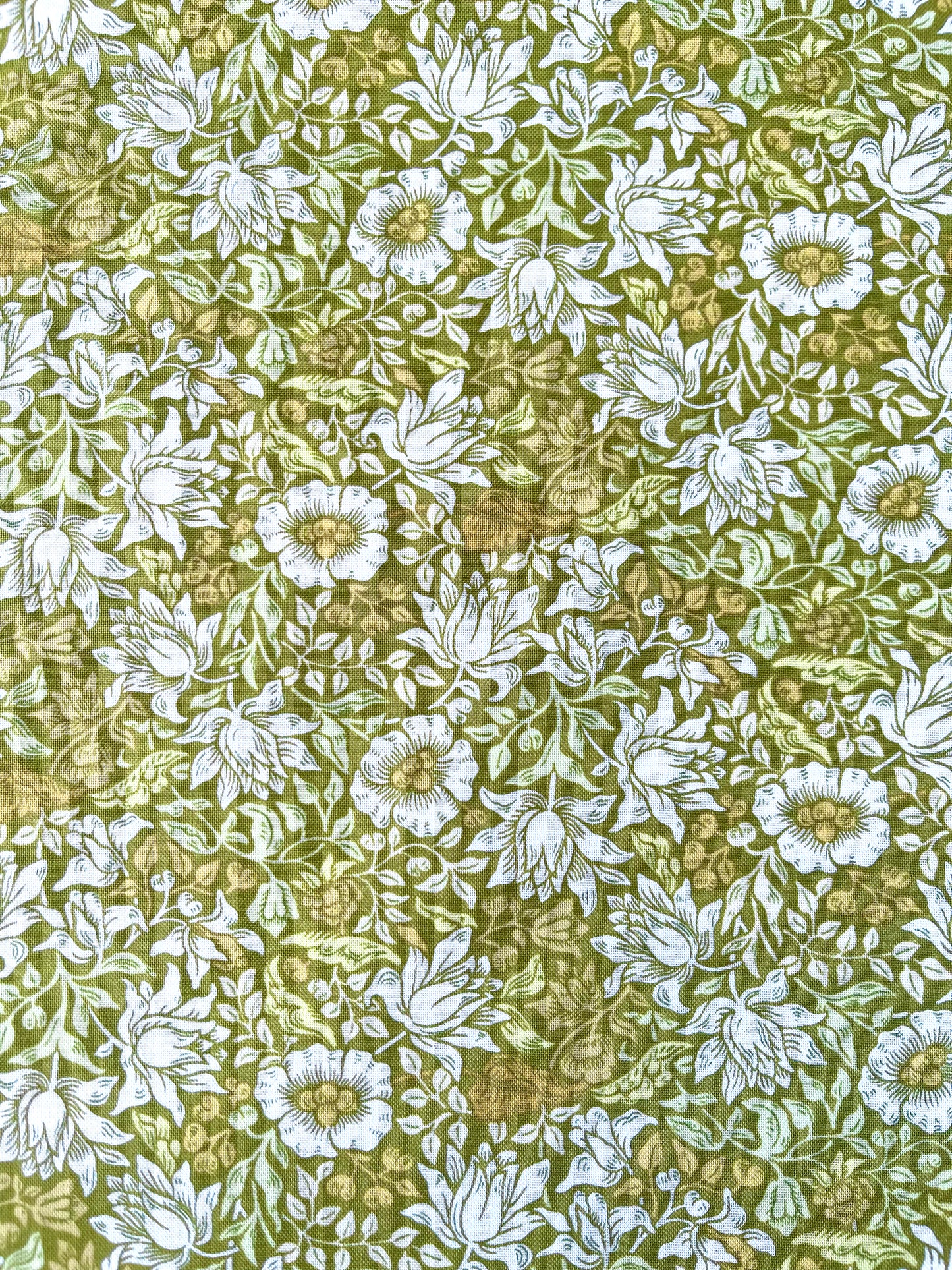 William Morris stof / Mallow - Lime