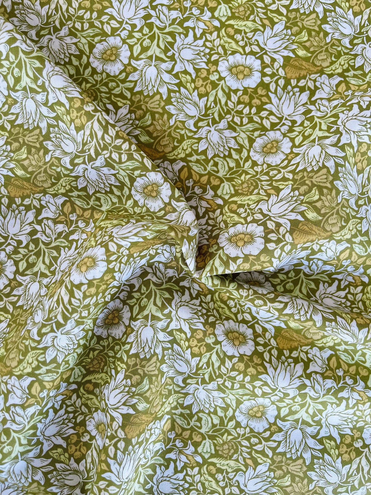 William Morris stof / Mallow - Lime