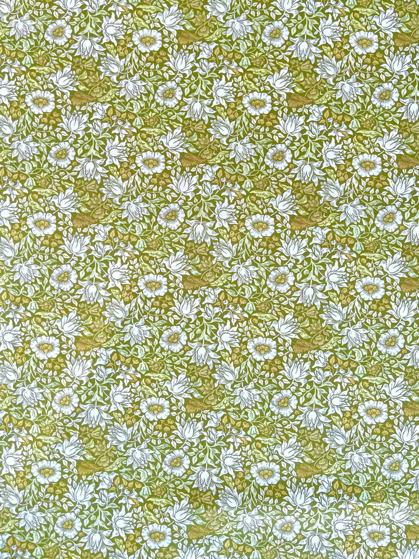 William Morris stof / Mallow - Lime