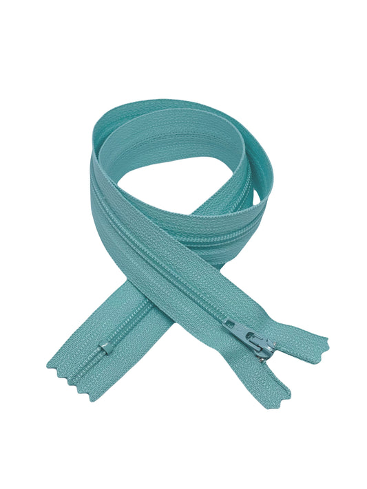 YKK zipper plastic - L 50 cm / Turquoise
