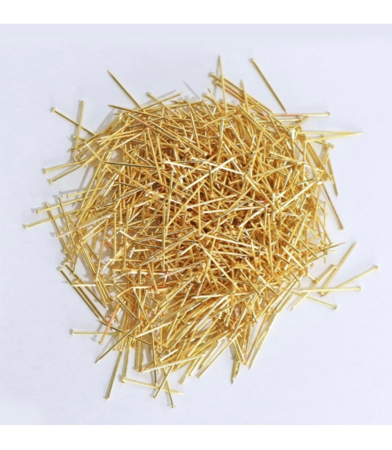 Knappenåle til palietter og perler - Guld