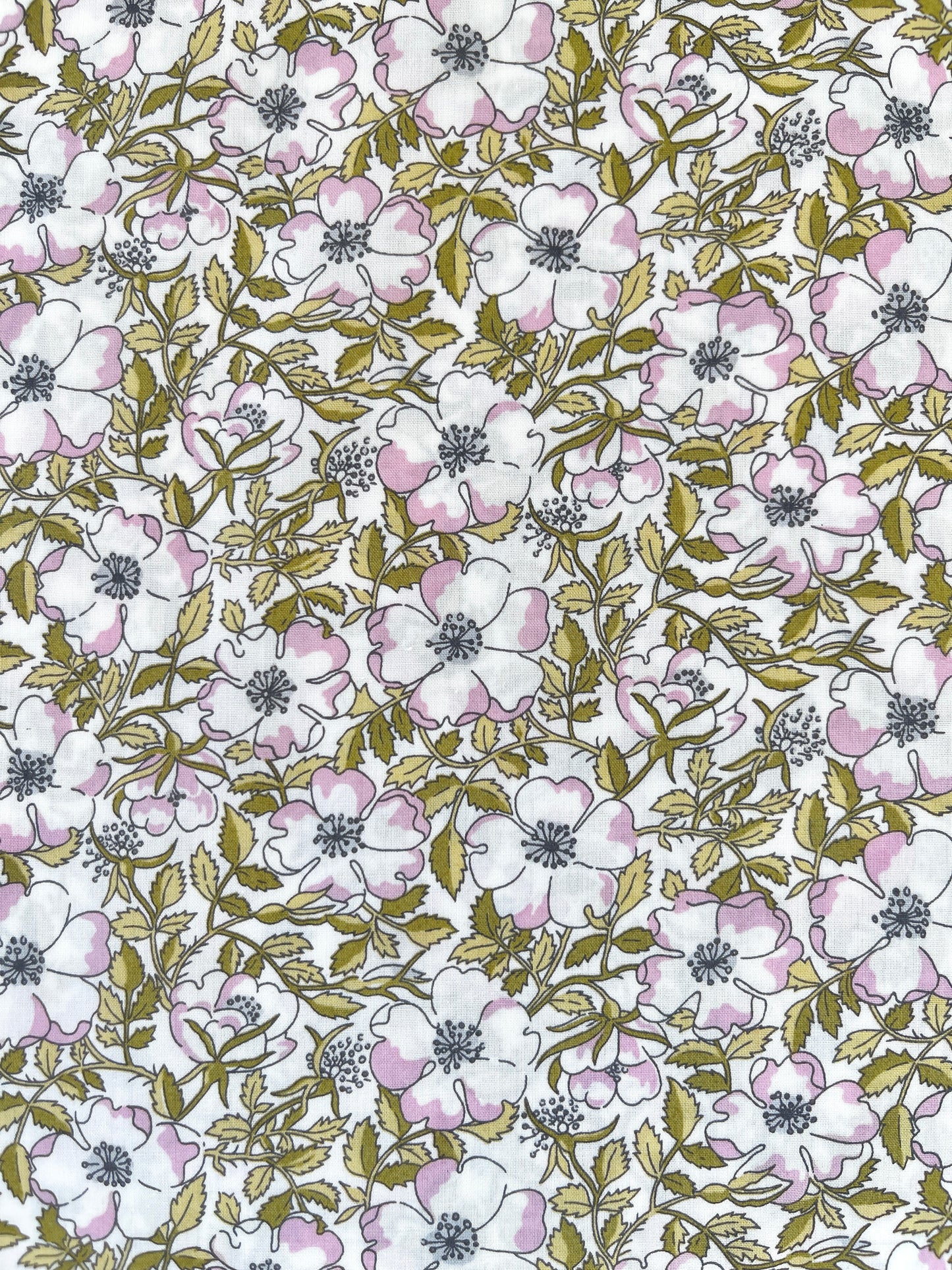 Liberty stofstykke - May Morris Grøn-Rosa