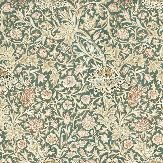 William Morris stof / Leafy grøn as