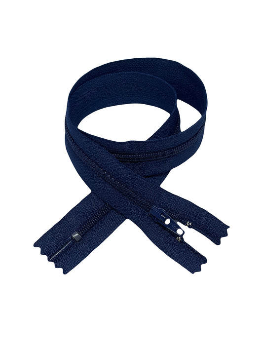 YKK zipper plastic - L 50 cm / Marine