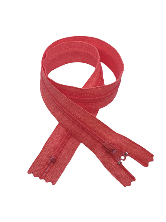 YKK zipper plastic - L 50 cm / Coral red