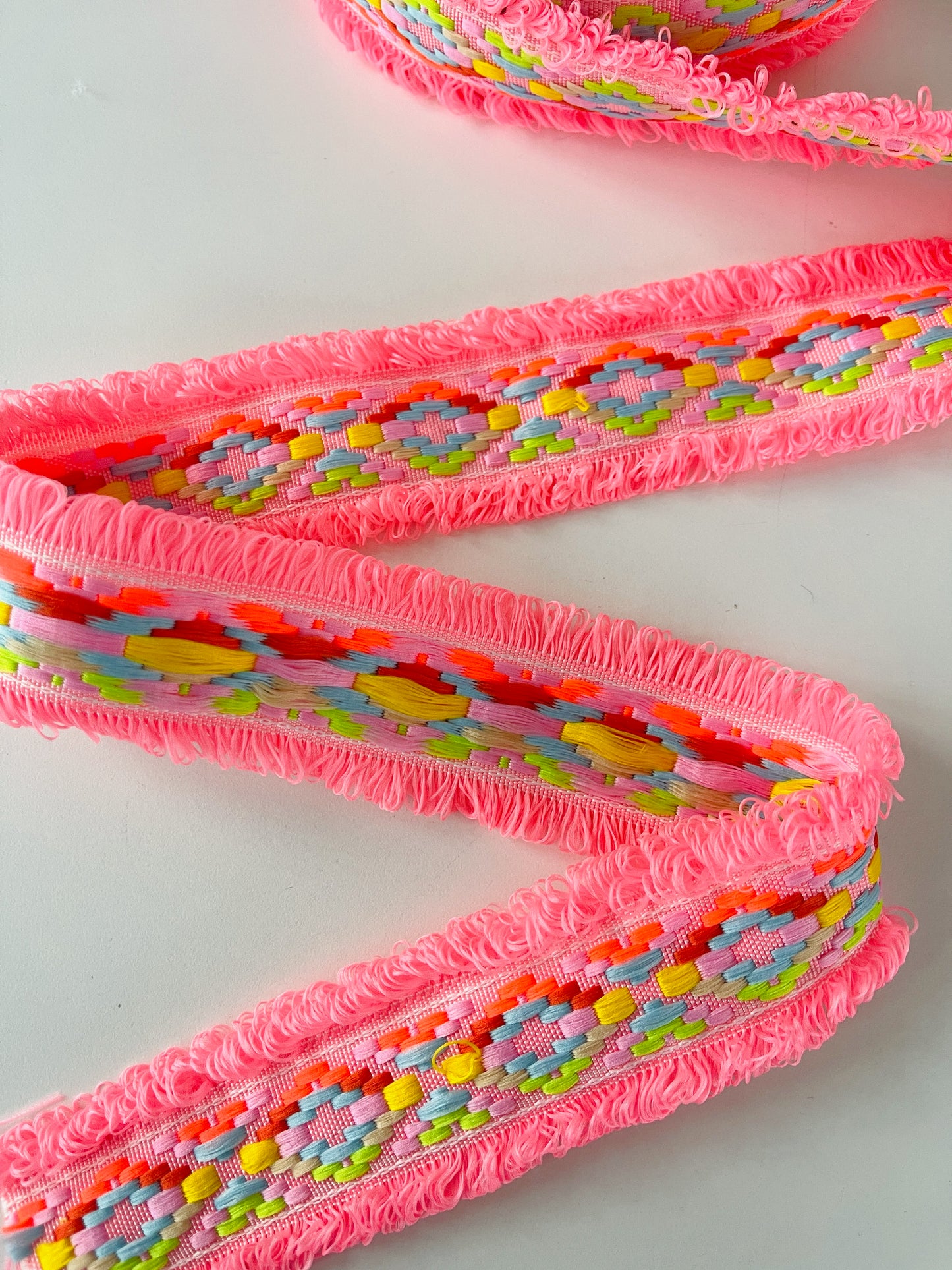 Ribbon with fringes - Blue