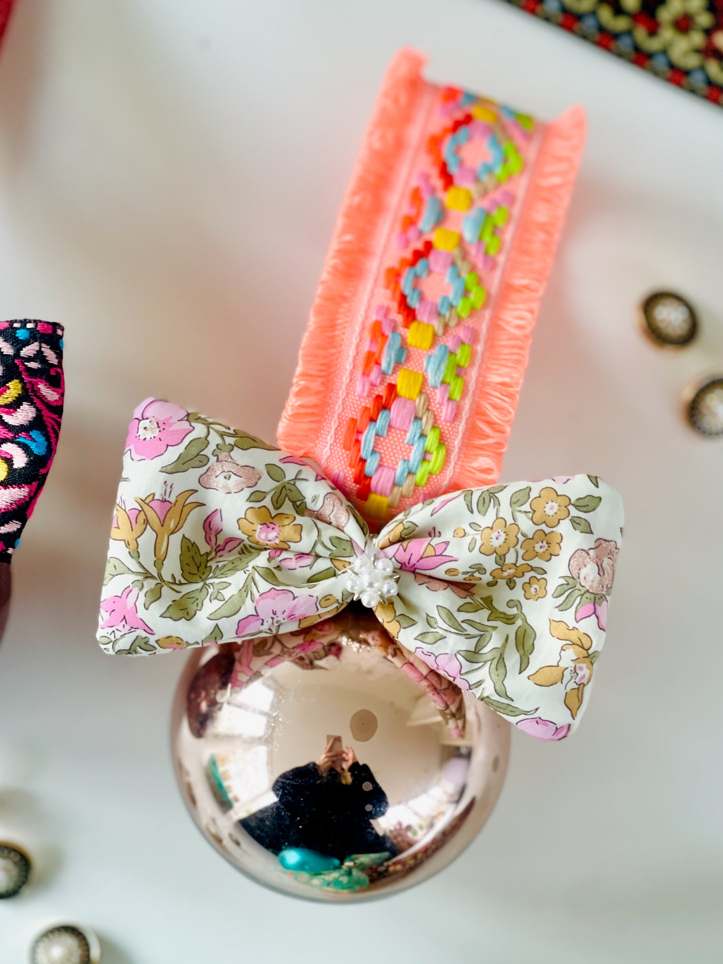 Ribbon with fringes - Blue