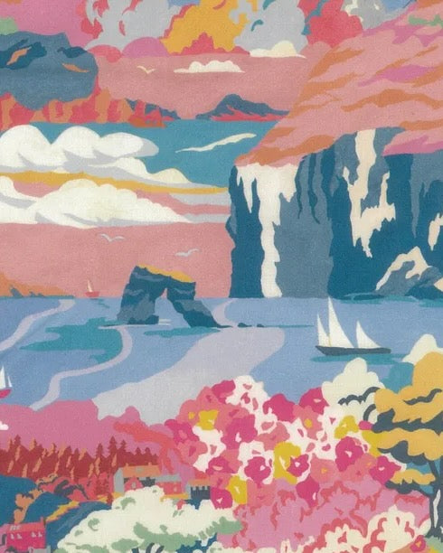 Liberty fabric - Betsy / Blue-Pink