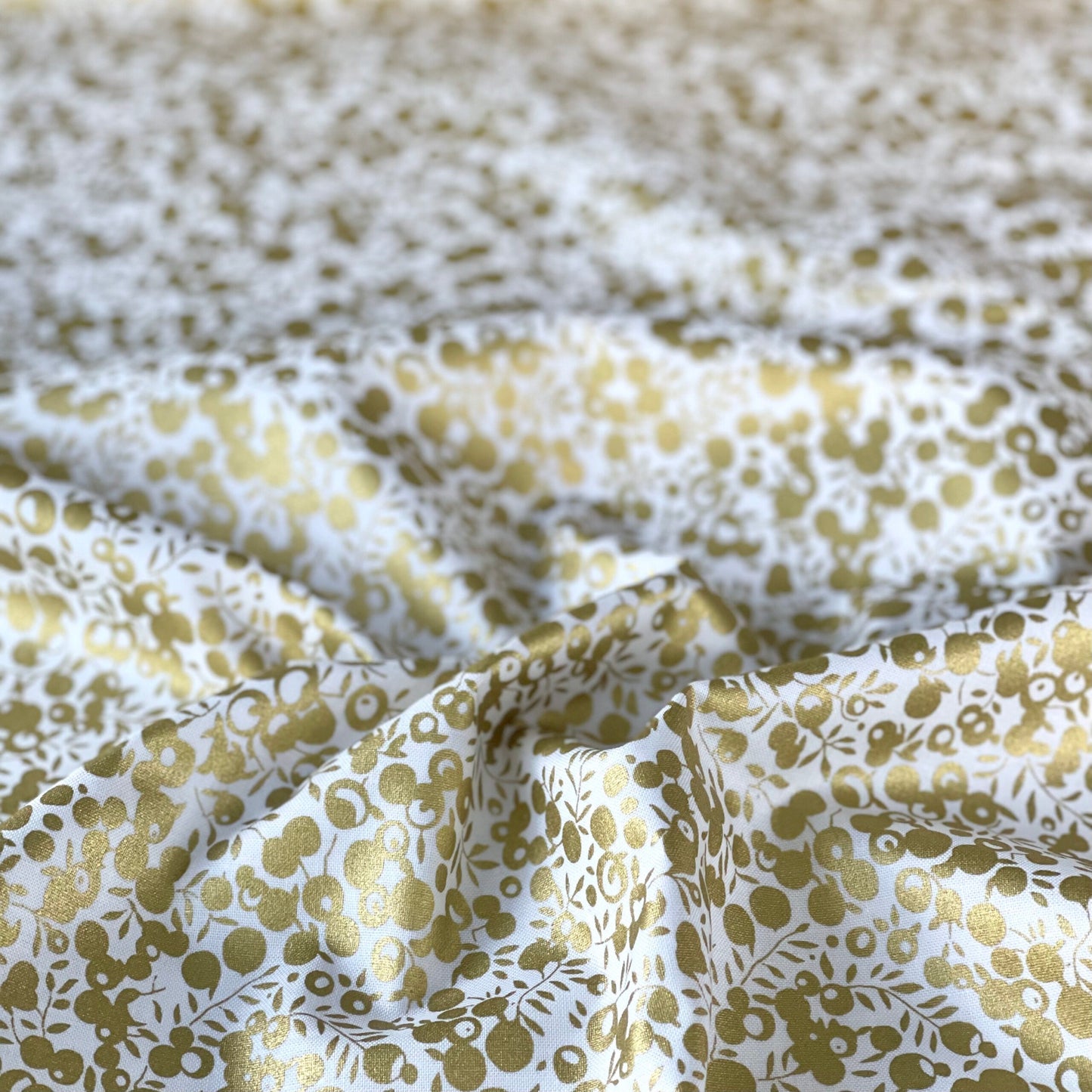 Liberty Quilt - Wiltshire shadow / Metallisk guld