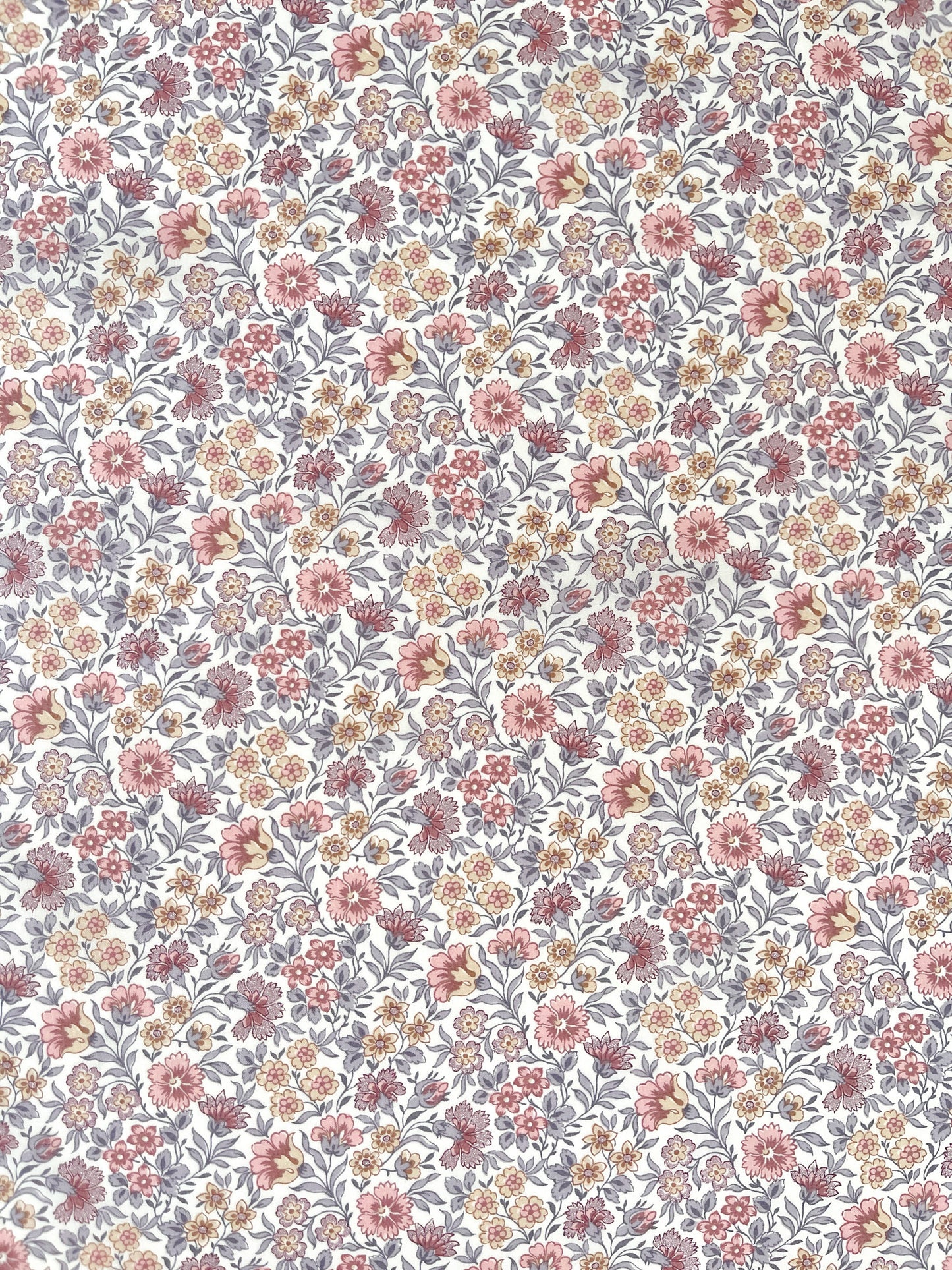 Baby dynebetræk i Liberty Fabric - Carnation garden Rosa