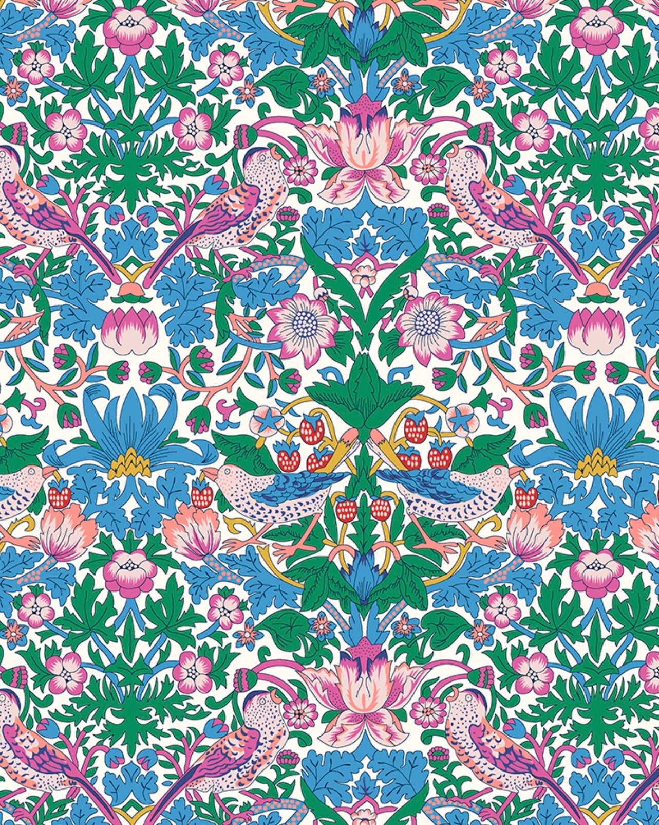 Liberty Tana lawn strawberry thief bomuldsstof