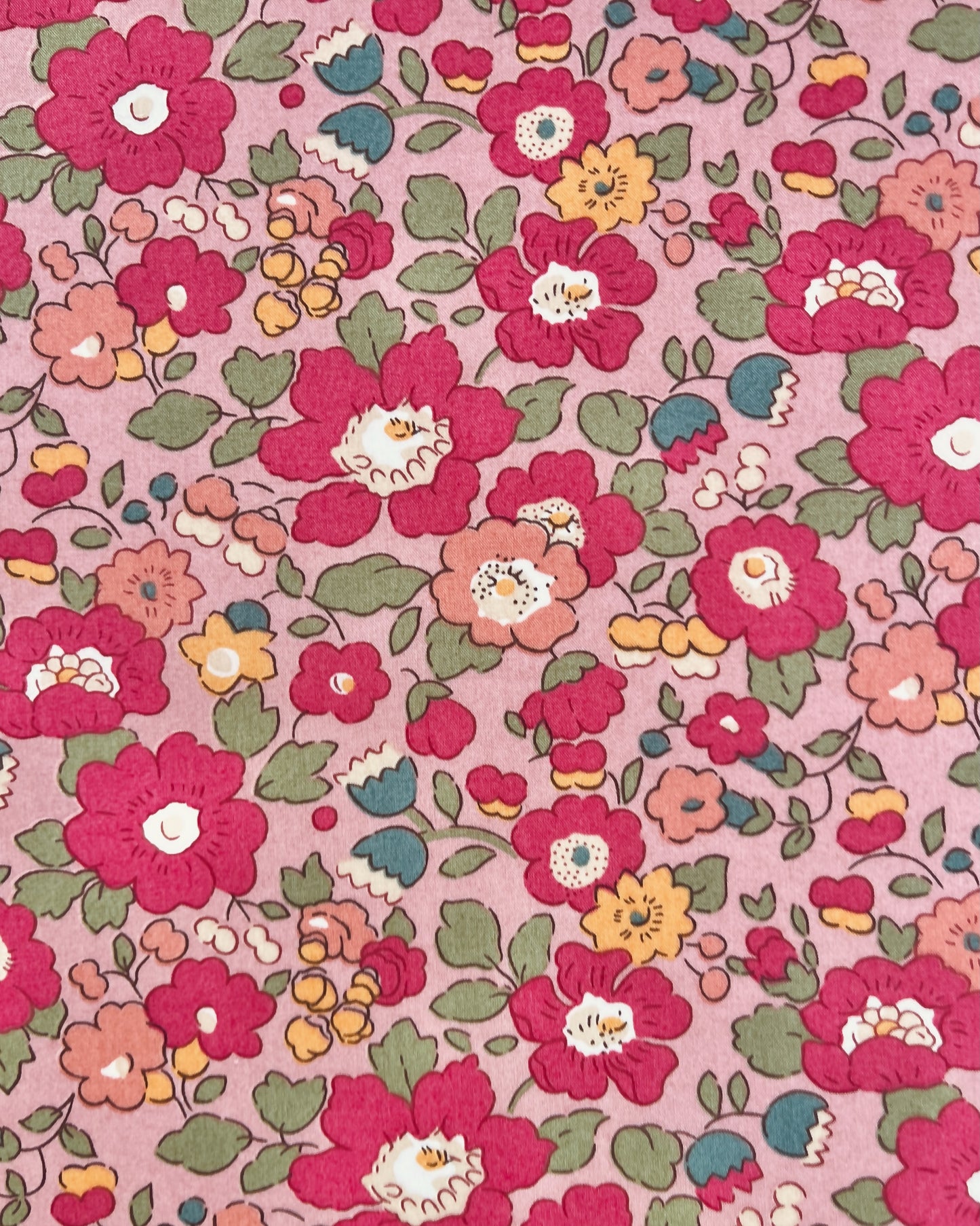 Baby dynebetræk i Liberty Fabric - Betsy Meadow pink