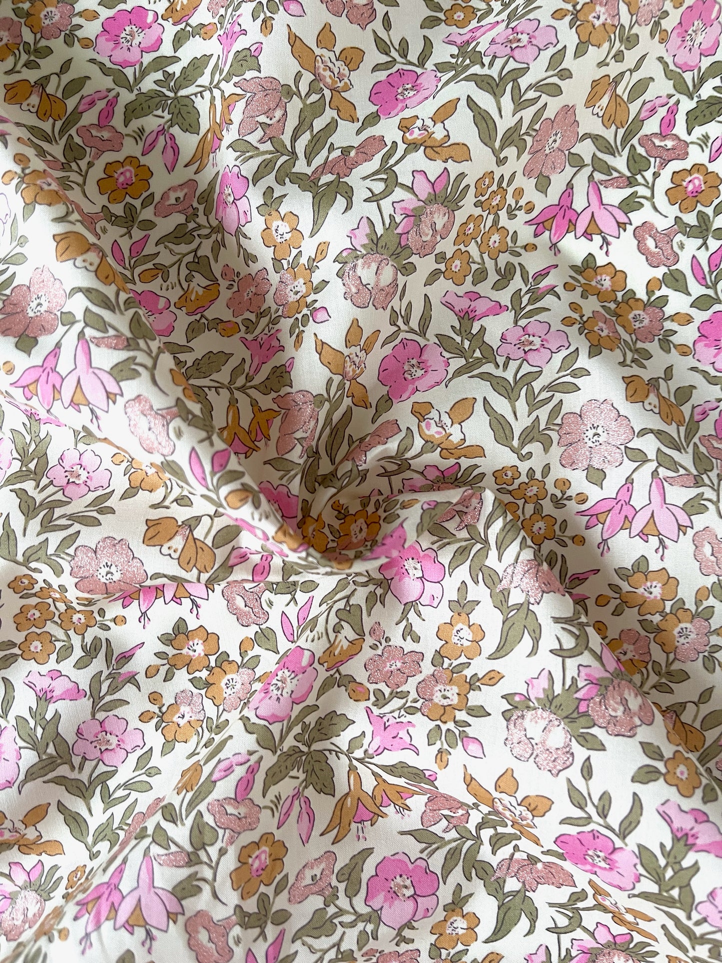 Baby dynebetræk i Liberty Fabric - Mamie Rosa