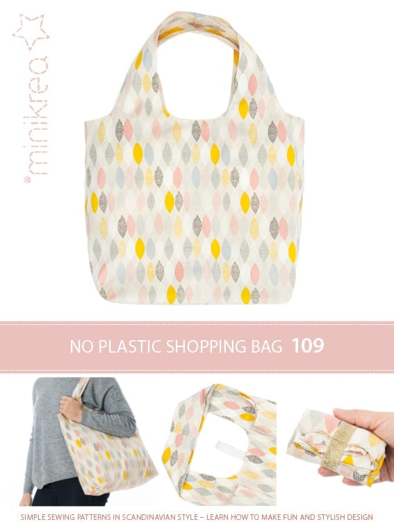 MINIKREA 'No Plastic' shopping bag – Paper pattern