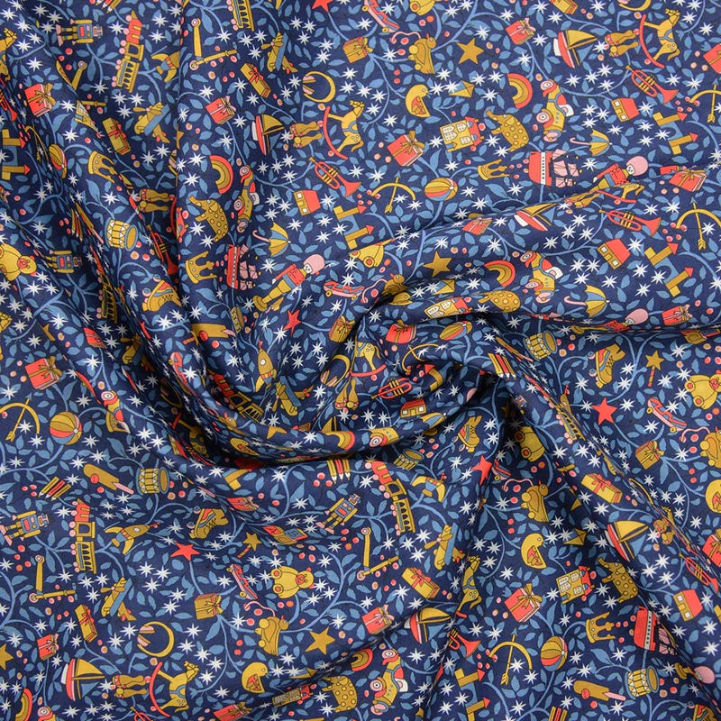 Liberty Stofstykke - Magical forrest / Blå