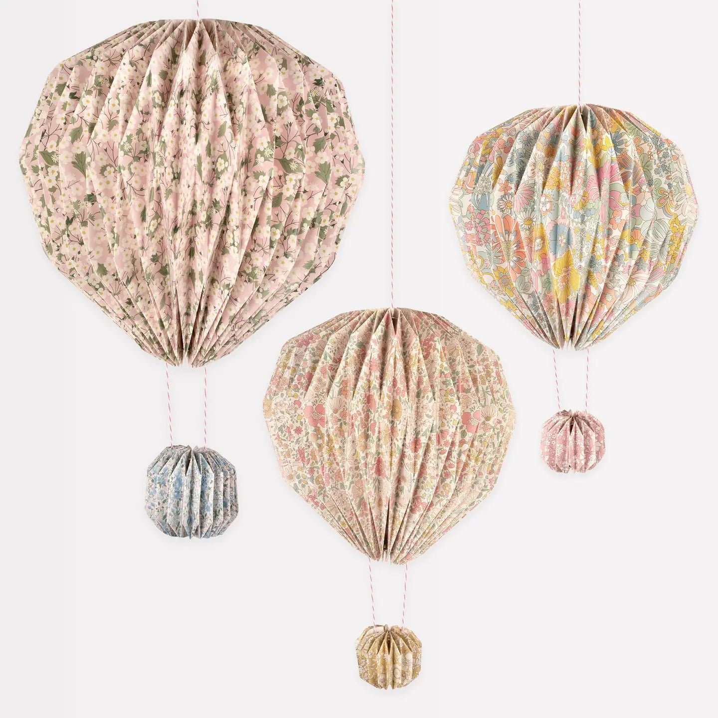 3 Stk Meri Meri Liberty Origami Luftballon dekoration. KOMMER SNART