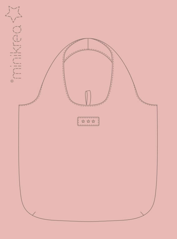 MINIKREA 'No Plastic' shopping bag – Paper pattern