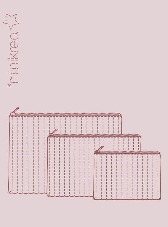 MINIKREA Quilted storage basket – Paper pattern