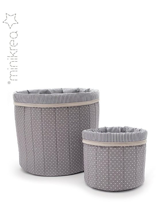 MINIKREA Quilted storage basket – Paper pattern