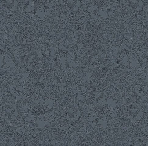 William Morris stof / Poppy Marine