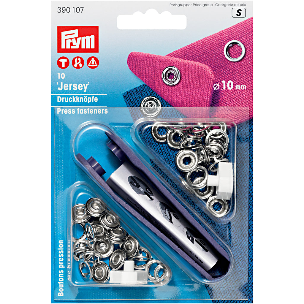 Snap buttons 8 mm SILVER