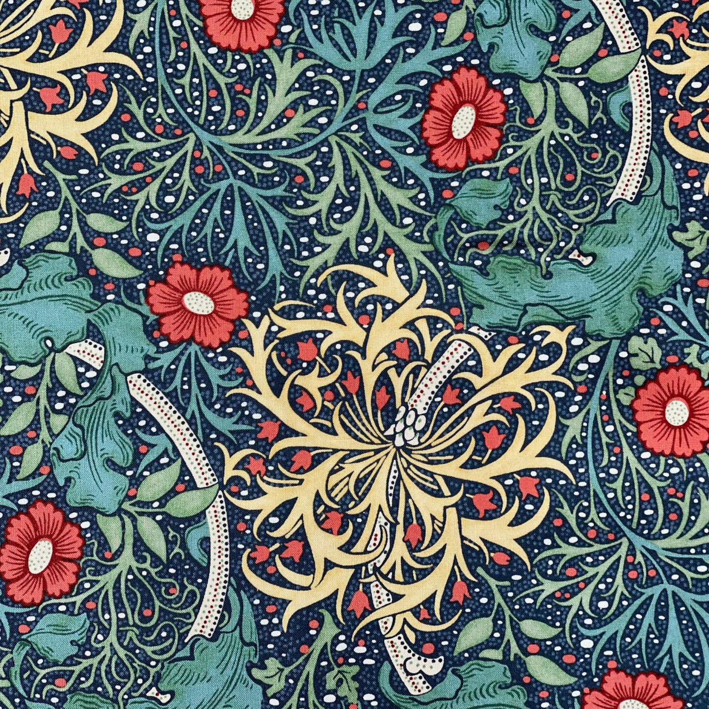 William Morris stof / Seaweed / Marine