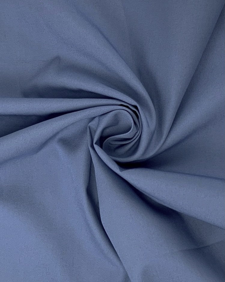 Cotton Poplin: Steel grey
