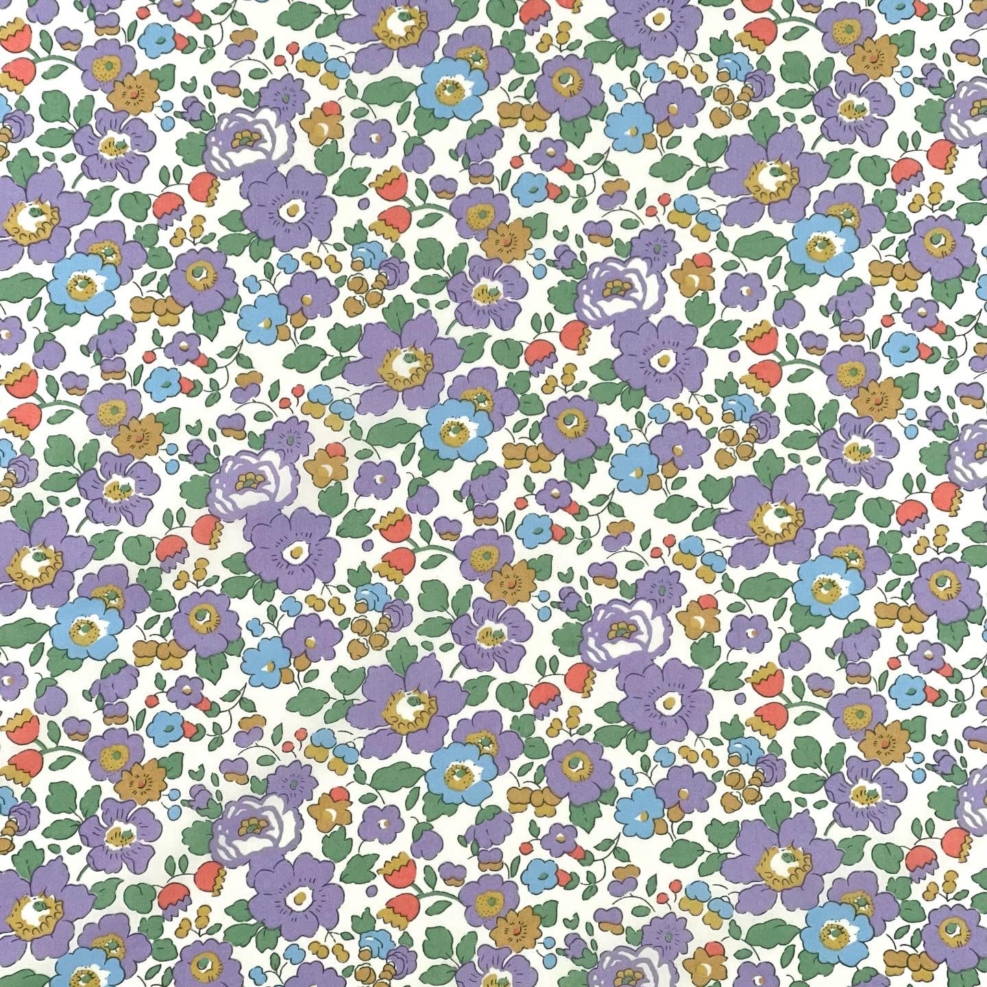 Liberty stof - Betsy / Multi Lilla
