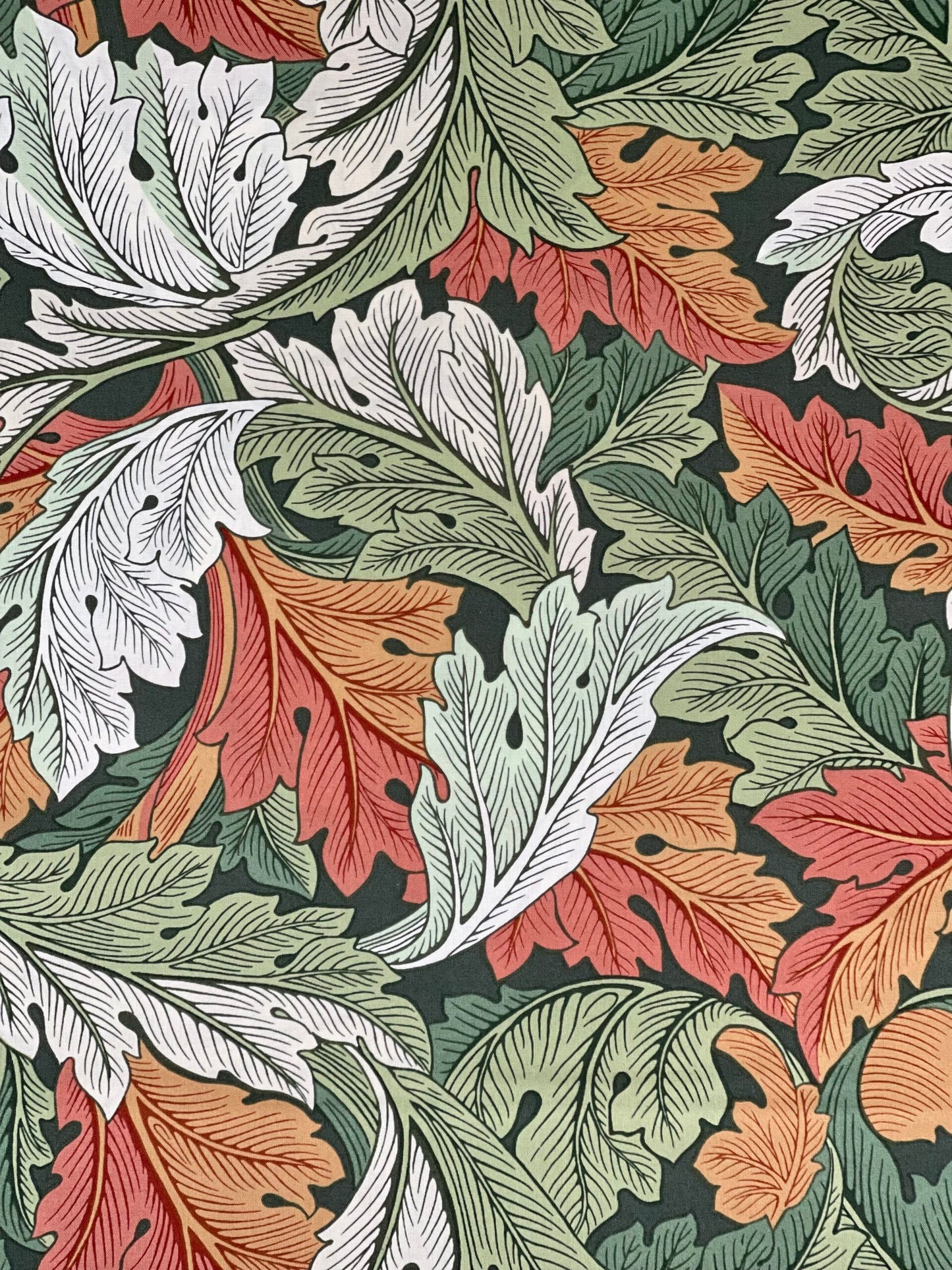WM Fabric piece - Large Acanthus - Multi