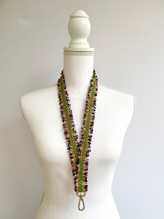 Nøglekæde - Bouclé Grøn