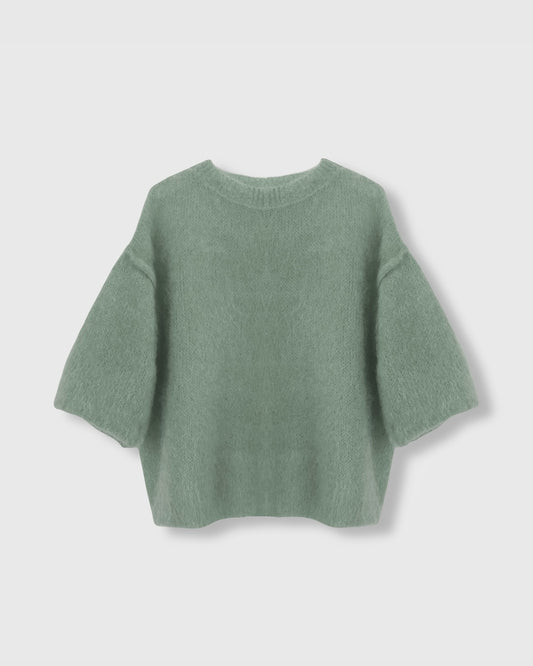 Naïs strik - Støvet mintgrøn