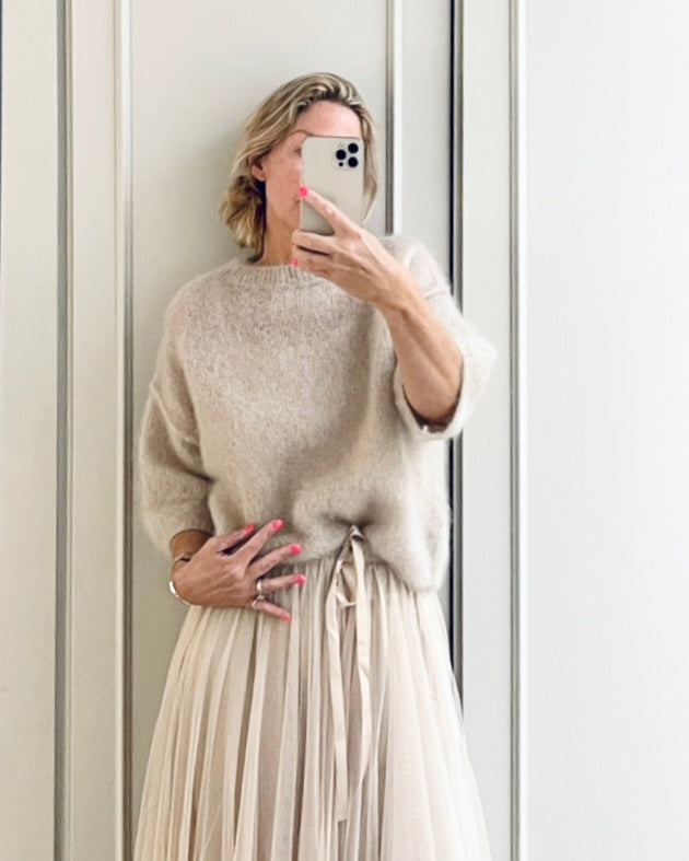 Naïs mohair strik - Beige