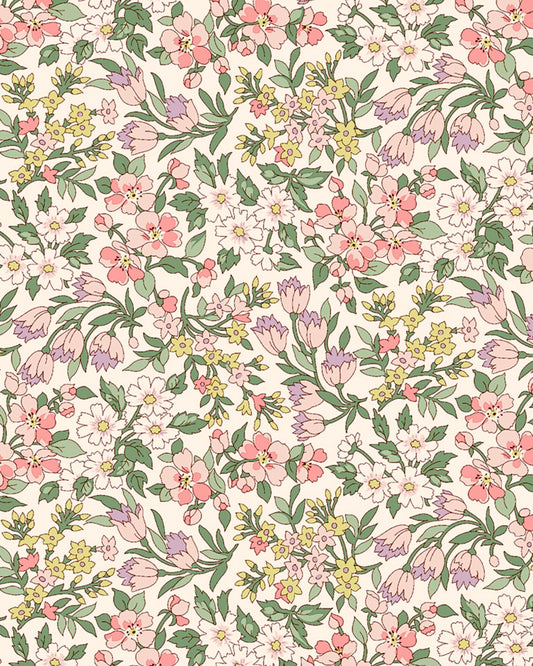 Liberty stof bomulds metervare  - Nazanin pastel